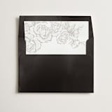 "Beautiful Bouquet" - Slip-In Envelope Liners in Slate by Jennifer Postorino - Liner in envelope