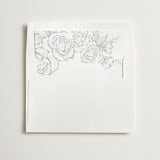 "Beautiful Bouquet" - Slip-In Envelope Liners in Slate by Jennifer Postorino - Liner in white envelope