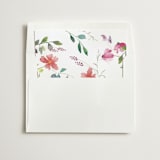 "Spring Wildflowers" - Slip-In Envelope Liners in Floral by Mere Paper - Liner in white envelope