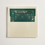 "Illuminated Storybook" - Slip-In Envelope Liners in Evergreen by Alethea and Ruth - Liner in envelope
