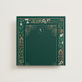 "Illuminated Storybook" - Slip-In Envelope Liners in Evergreen by Alethea and Ruth - Full Liner
