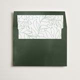 "Deco Band" - Slip-In Envelope Liners in Forest by Kindred Fields - Liner in envelope