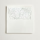 "Deco Band" - Slip-In Envelope Liners in Forest by Kindred Fields - Liner in white envelope