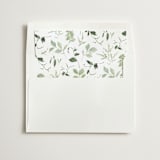 "Verde" - Slip-In Envelope Liners in Mojito by Everett Paper Goods - Liner in white envelope