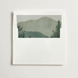"The Forest" - Slip-In Envelope Liners in Jade by Elly - Liner in white envelope