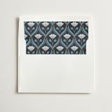 "Deco pattern" - Slip-In Envelope Liners in Cote d'azur by Ana de Sousa - Liner in white envelope