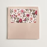 "Indian floral chintz lush" - Slip-In Envelope Liners in Ivory by Caroline Bonne Muller - Liner in envelope