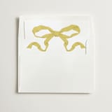 "Antique Ribbon" - Slip-In Envelope Liners in Citrine by Olivia Kanaley Inman - Liner in white envelope