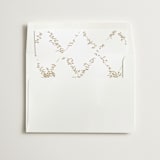 "stack" - Slip-In Envelope Liners in Champagne by Leah Bisch - Liner in white envelope