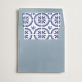"Talavera" - Slip-In Envelope Liners in Azure by Lagniappe Paper - Liner in envelope