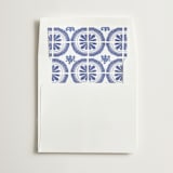 "Talavera" - Slip-In Envelope Liners in Azure by Lagniappe Paper - Liner in white envelope