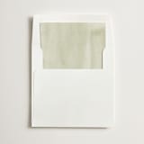 "Garden Gate" - Slip-In Envelope Liners in Leaf by Kristie Kern - Liner in white envelope