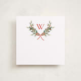 "Monogram Wreath" - Slip-In Envelope Liners in Cardinal by Melanie Kosuge - Full Liner