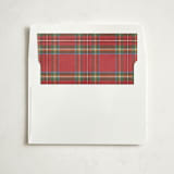 "Tartan" - Slip-In Envelope Liners in Stocking by Wildfield Paper Co - Liner in white envelope