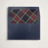 "Plaid Frame" - Slip-In Envelope Liners in Midnight by Sara Hicks Malone - Liner in envelope