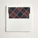 "Plaid Frame" - Slip-In Envelope Liners in Midnight by Sara Hicks Malone - Liner in white envelope