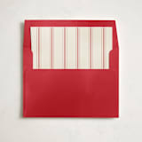 "Vintage Striped" - Slip-In Envelope Liners in Santa Suit by Everett Paper Goods - Liner in envelope
