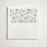 "Wonderland Floral" - Slip-In Envelope Liners in Pine by Kelly Ventura - Liner in white envelope