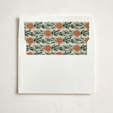 "Citrus Frame" - Slip-In Envelope Liners in Hazelnut by Katharine Watson - Liner in white envelope