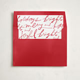 "Exaggerated Merry and Bright" - Slip-In Envelope Liners in Holly by Ampersand Design Studio - Liner in envelope