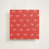 "Scripted Red Bow" - Slip-In Envelope Liners in Peppermint by Hooray Creative - Full Liner