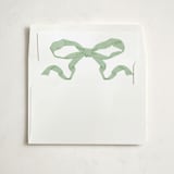 "Antique Ribbon" - Slip-In Envelope Liners in Pistachio by Olivia Kanaley Inman - Liner in envelope