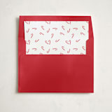"Cutie Candy Canes" - Slip-In Envelope Liners in Snow by Lauren Chism - Liner in envelope