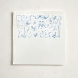 "12 Days of Christmas Toile" - Slip-In Envelope Liners in Ice by Teju Reval - Liner in white envelope