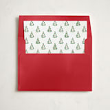 "Little Trees" - Slip-In Envelope Liners in Candy Cane by Corinne Malesic - Liner in envelope