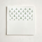 "Little Trees" - Slip-In Envelope Liners in Candy Cane by Corinne Malesic - Liner in white envelope