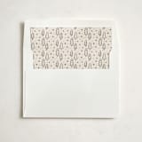 "Analogue" - Slip-In Envelope Liners in Pudding by Creo Study - Liner in white envelope
