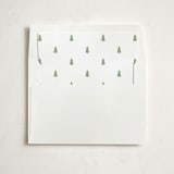 "Tiny Little Tree" - Slip-In Envelope Liners in Winterfrost by Everett Paper Goods - Liner in white envelope