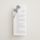 "Warm Winds" - Letterpress Menus in Ash by Janean Hinger - Front
