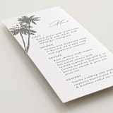 "Warm Winds" - Letterpress Menus in Ash by Janean Hinger - Detail