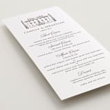 "Villa Balbiano" - Letterpress Menus in Graphite by Melinda Denison - Detail