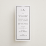 "Classic Frame" - Letterpress Menus in Soft Black by Nicole Walsh - Front