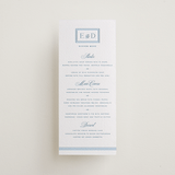 "ricciarelli" - Letterpress Menus in Denim by chocomocacino - Front