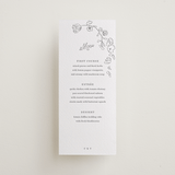 "Note" - Letterpress Menus in Gravel by Baumbirdy - Front