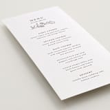 "Bouvardia" - Letterpress Menus in Graphite by Deynaaz Daraei - Detail