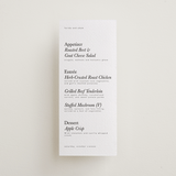 "Westin" - Letterpress Menus in Soft Black by Hudson meet Rose - Front