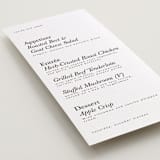 "Westin" - Letterpress Menus in Soft Black by Hudson meet Rose - Detail