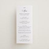 "Empire" - Letterpress Menus in Aegean by Jennifer Postorino - Front