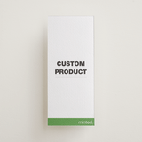 "Portrait Custom" - Letterpress Menus in Pear | Soft Black | Blind Deboss by Minted - Front