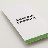"Portrait Custom" - Letterpress Menus in Pear | Soft Black | Blind Deboss by Minted - Detail