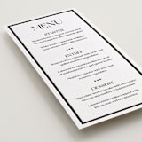 "Trés Chic" - Letterpress Menus in Soft Black | Graphite by Julia Liverton - Detail