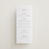 "Hamptons" - Letterpress Menus in Robin's Egg by Hudson meet Rose - Front