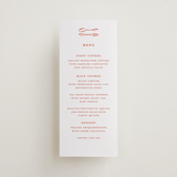 "lobster" - Letterpress Menus in Poppy by Pippa Shaw - Front