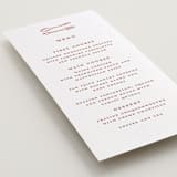 "lobster" - Letterpress Menus in Poppy by Pippa Shaw - Detail