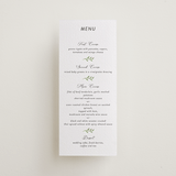 "flower garden" - Letterpress Menus in Matcha | Soft Black by Susan Moyal - Front