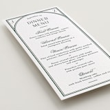 "Fresh Classic" - Letterpress Menus in Evergreen by letterfix - Detail